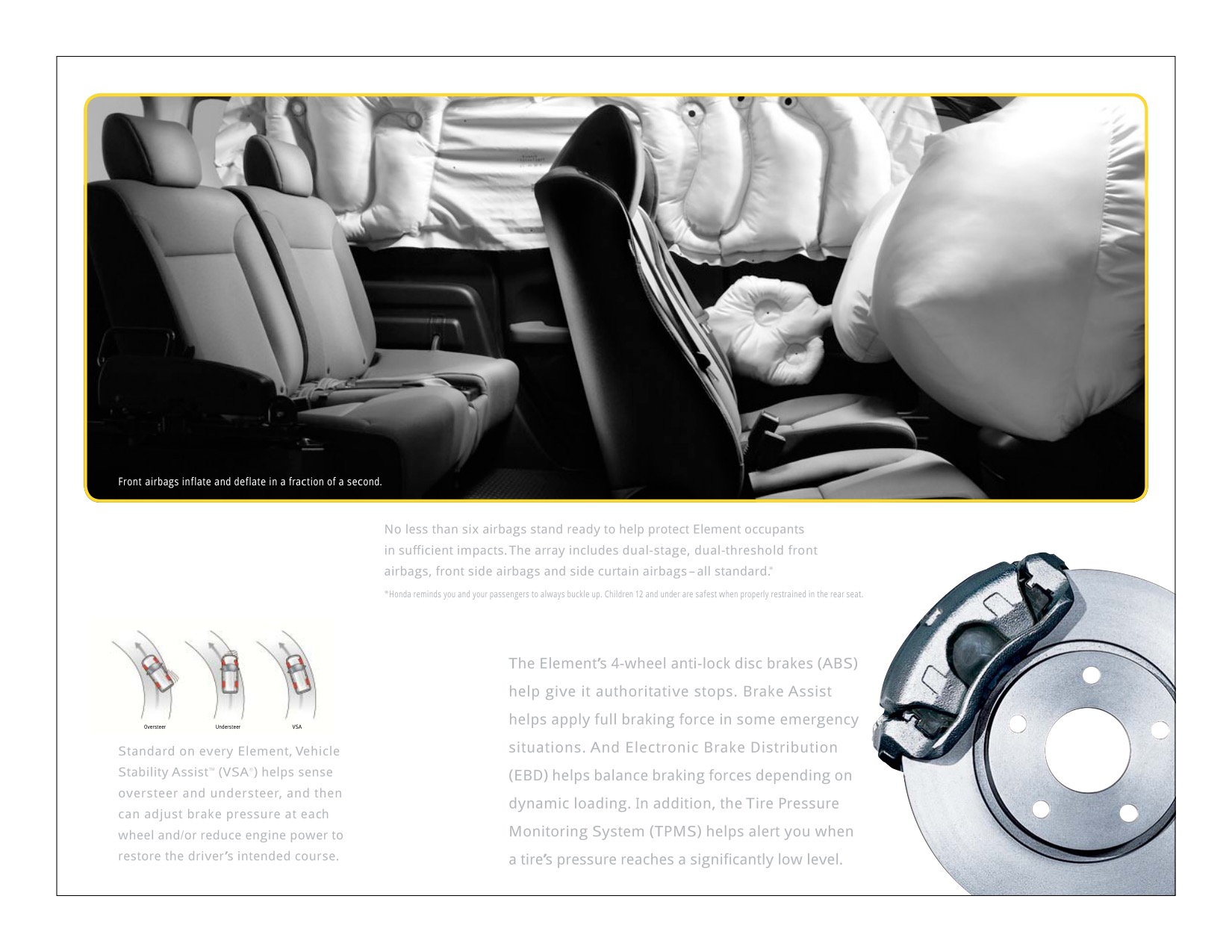 2008 Honda Element Brochure Page 21